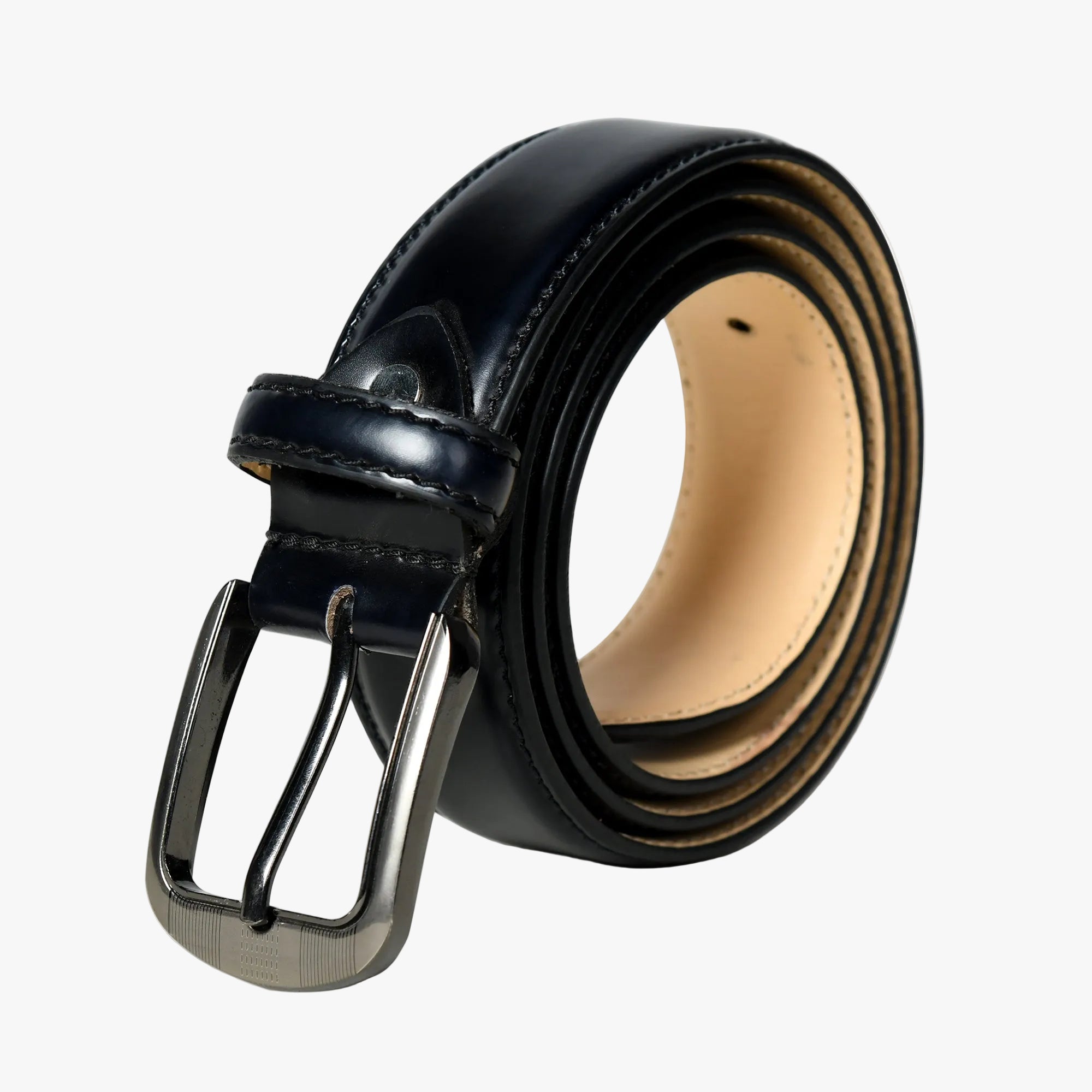 Eclipse Black Leather Belt