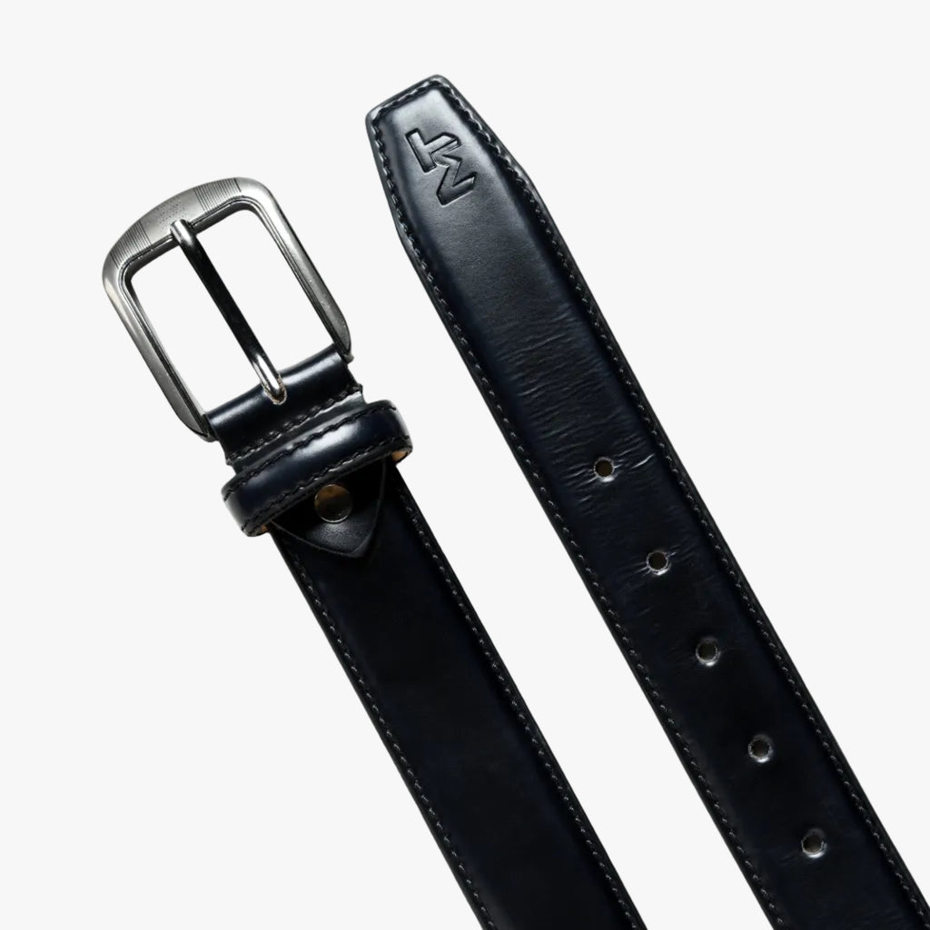 Eclipse Black Leather Belt