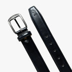 Eclipse Black Leather Belt