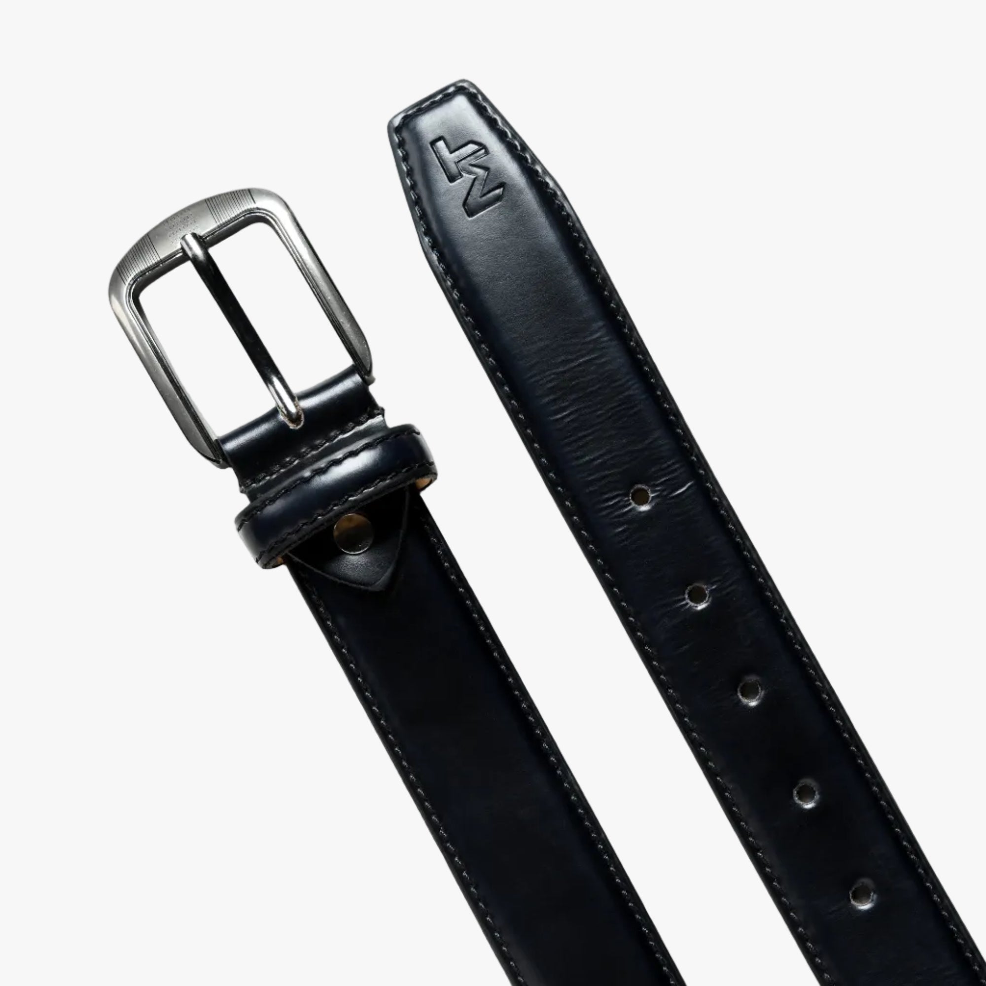 Eclipse Black Leather Belt