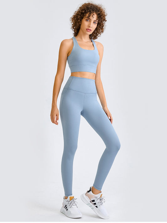 Square Neck Racerback Cropped Tank