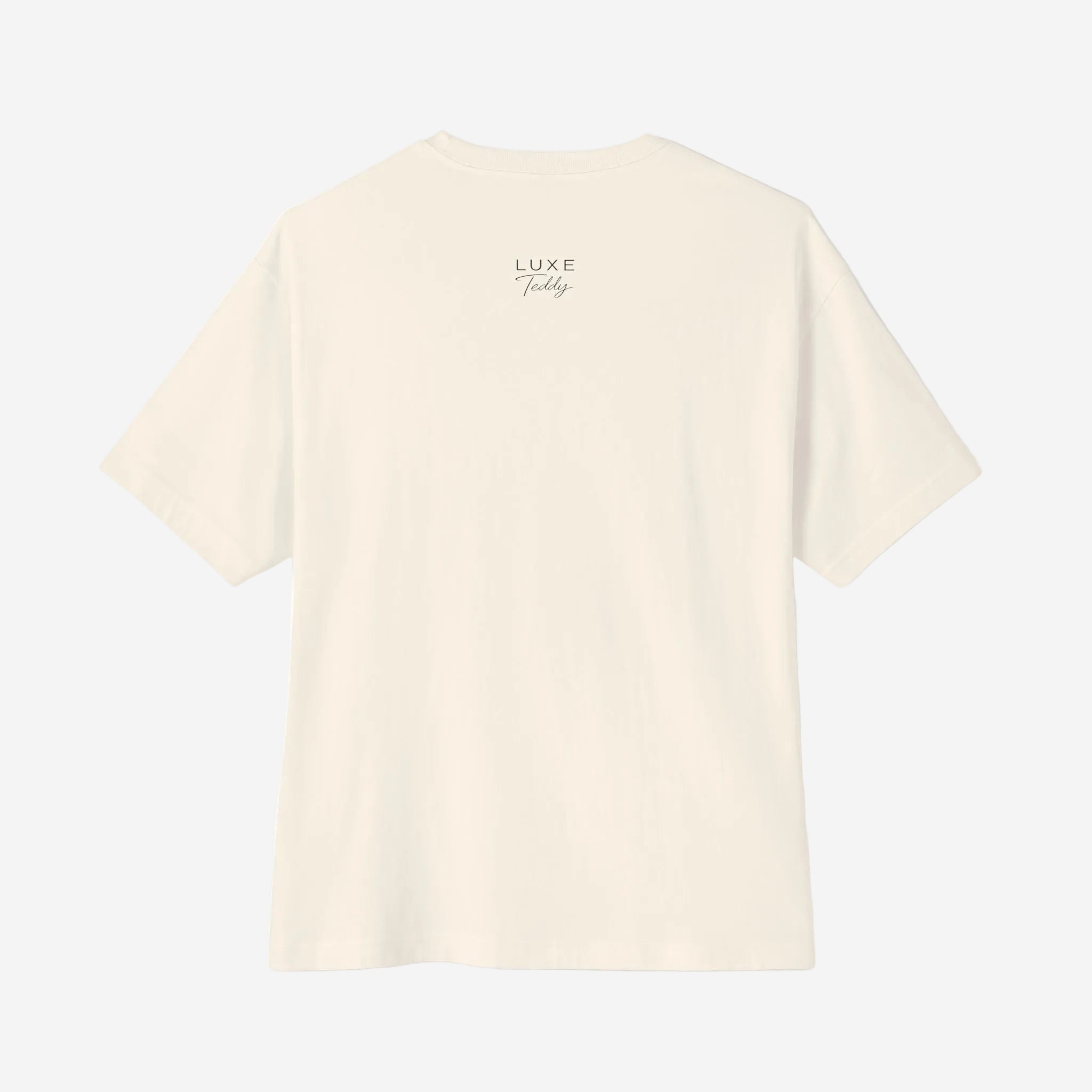 Luxe Teddy Oversized 'KEEP MOVING' Boxy Tee | 1023