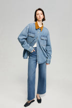 The Cityer Crop Wide Jeans | HJ009