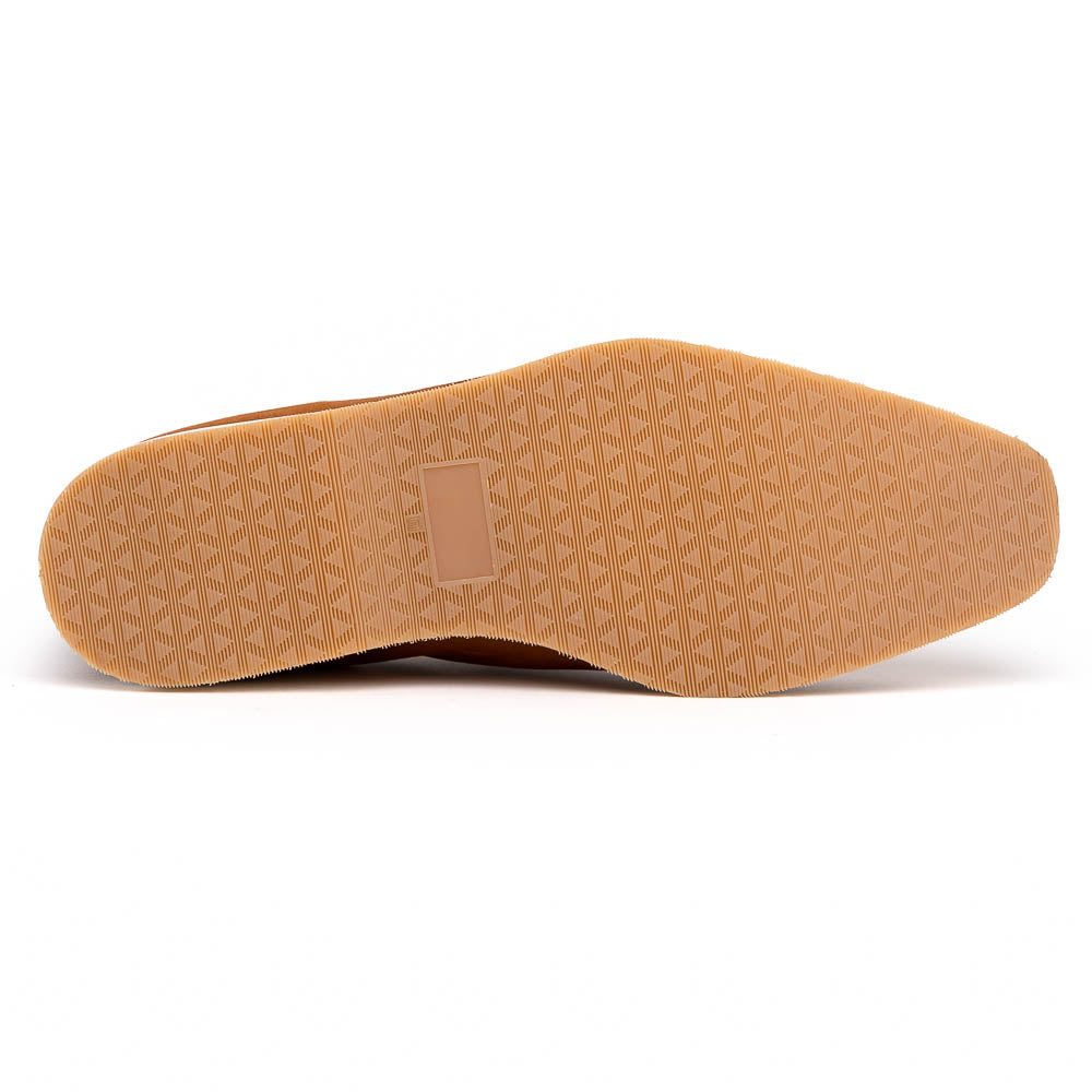 Sueded Goatskin Penny Loafer Cognac