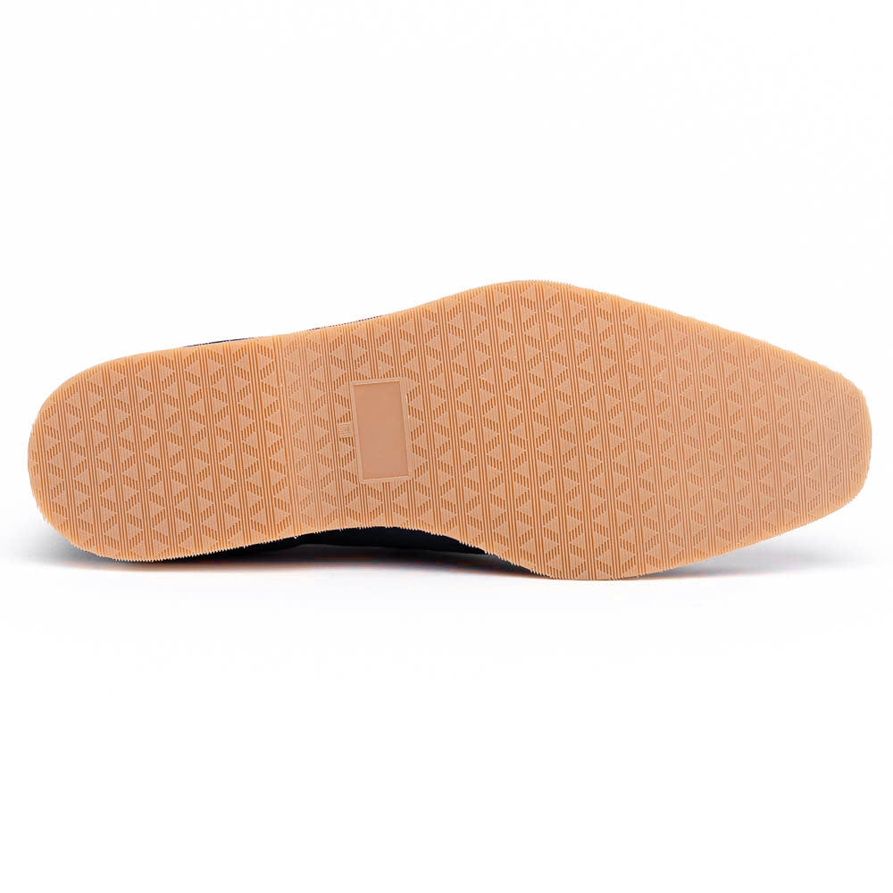 Sueded Goatskin Penny Loafer Navy