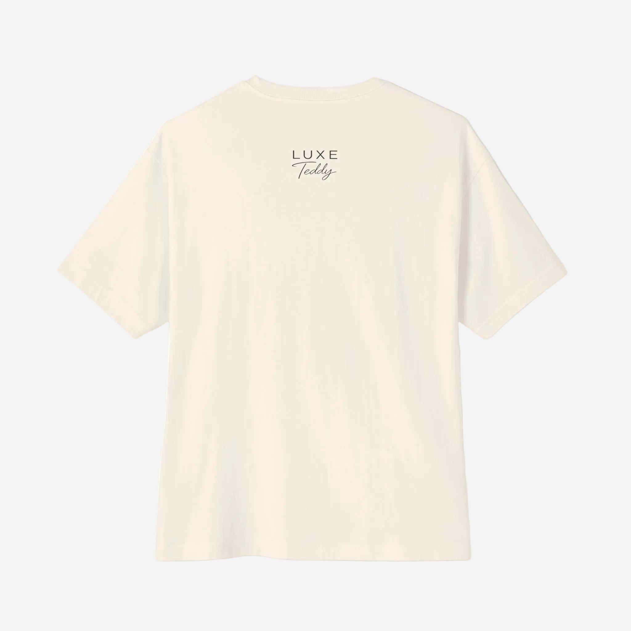 Luxe Teddy Oversized Vintage Green 'LUXE' Boxy Tee | 1021