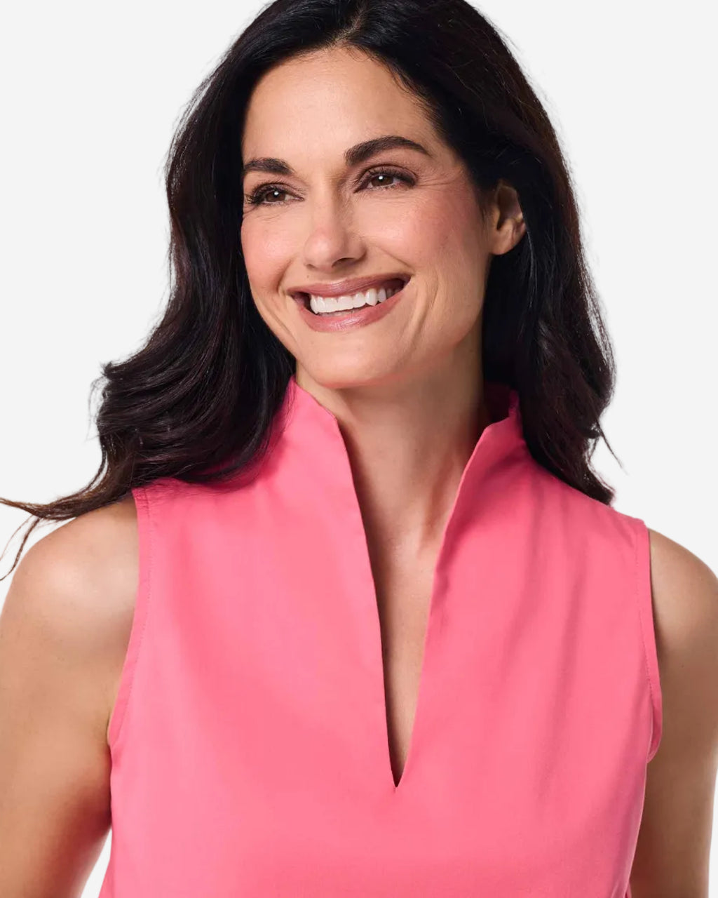 Women's Cape Coral Stand Collar Blouse | Sunkist Coral
