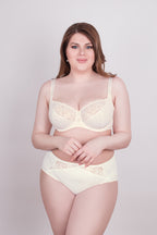 Bra Milavitsa Elastic Lace Underwired with Triple Segment Cups | 112830