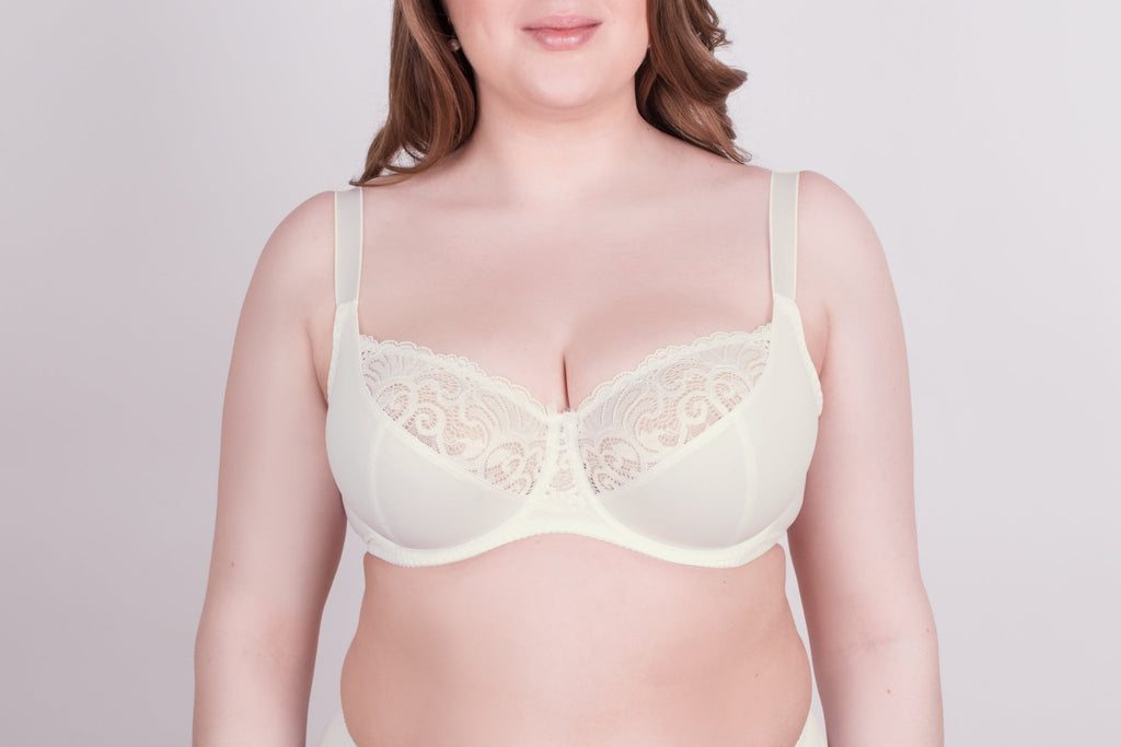 Bra Milavitsa Elastic Lace Underwired with Triple Segment Cups | 112830