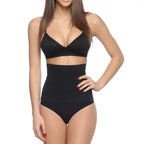 Seamless Hi-Waist Shaper with Thong Bottom Black