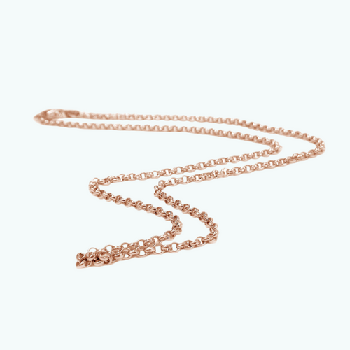 18K Rose-Gold Vermeil Thin Rolo Chain