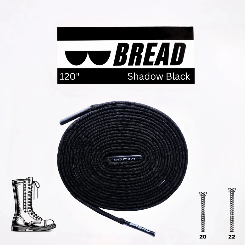 Shadow Black Shoelaces