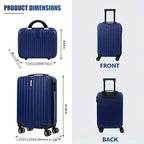 2-Piece Spinner Luggage Set | 20” Carry-On & 14” Crossbody Handbag