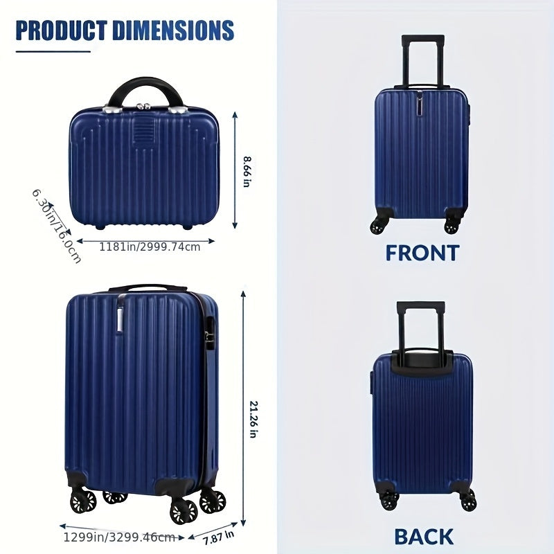 2-Piece Spinner Luggage Set | 20” Carry-On & 14” Crossbody Handbag
