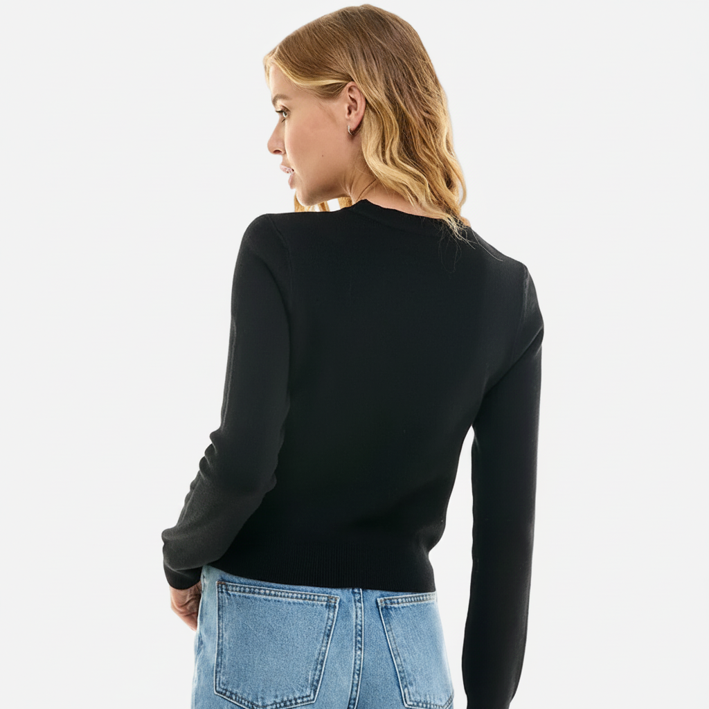 Embellished Sweater in Black