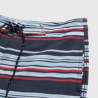 Duke 7.25” Stripe Boardshort | Navy Combo