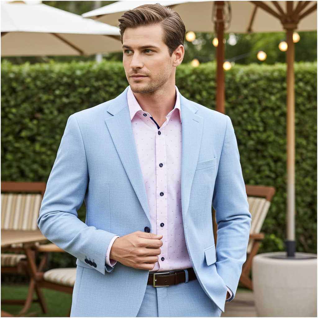George Button-Up Shirt with Contrast Details Pink | Regular Fit