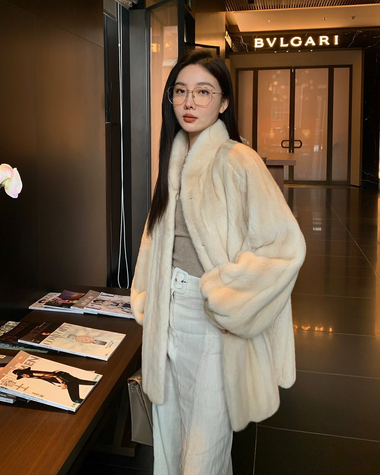 Meteor Variations Sable Fur Coat