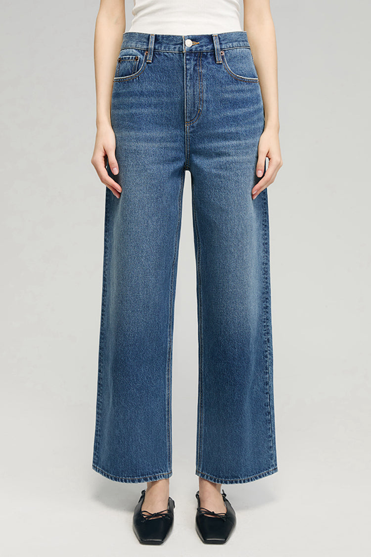 The Cityer Crop Wide Jeans | HJ009