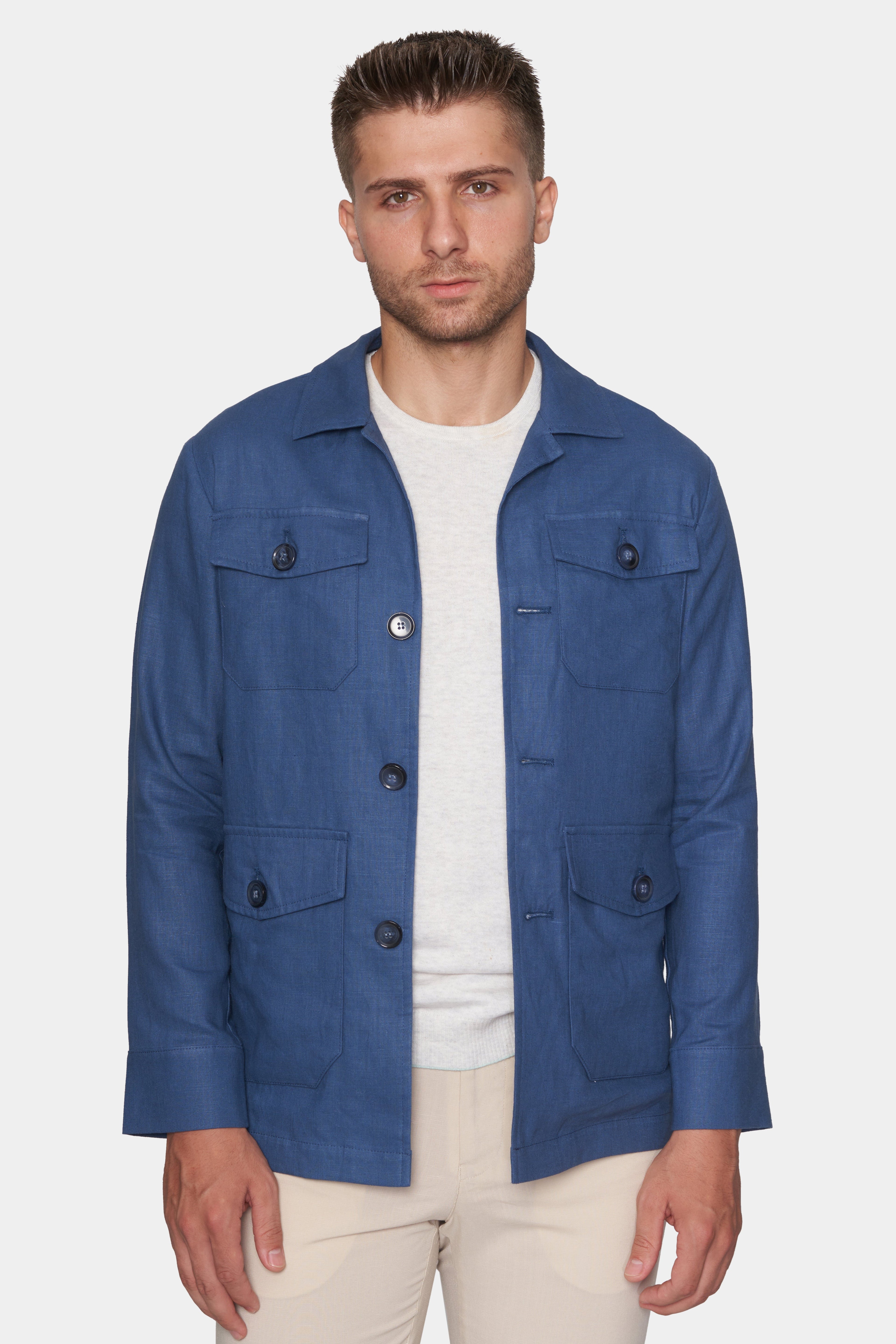 Slim Safari Coat | Ocean