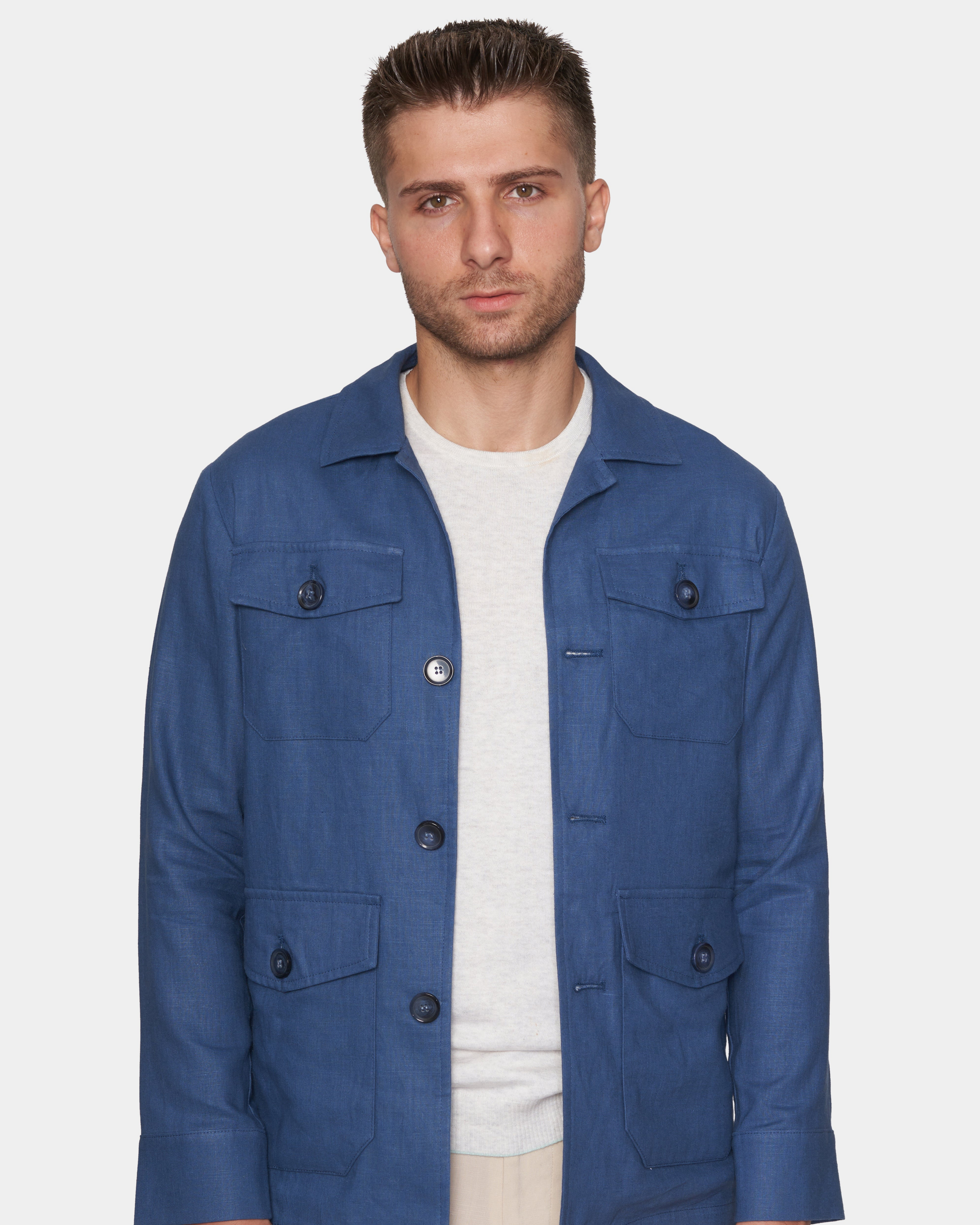Slim Safari Coat | Ocean