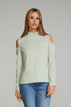 Cold Shoulder Long Sleeve Top