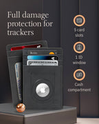 Slim Card Holder with Air Tag Holder