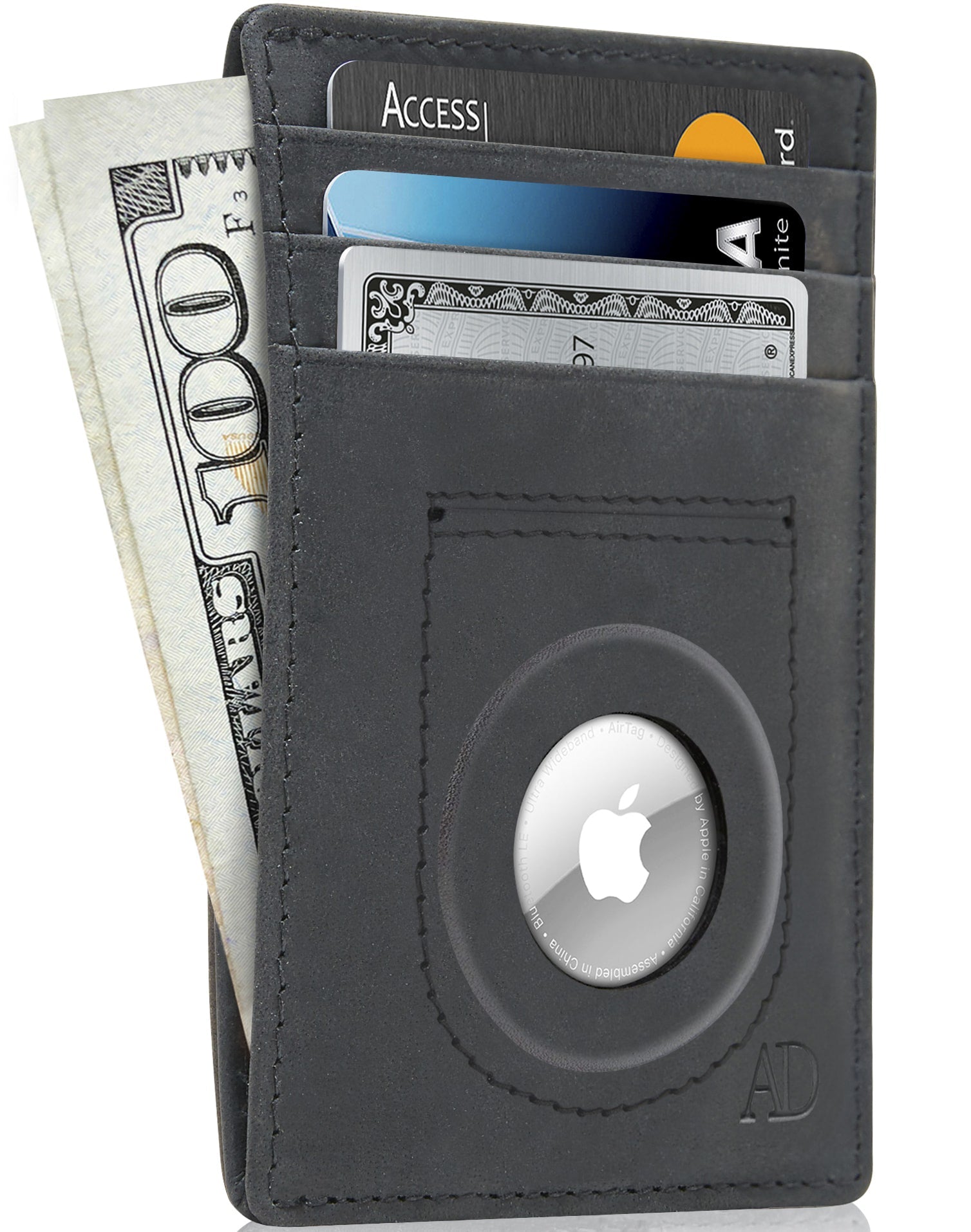 Slim Card Holder with Air Tag Holder