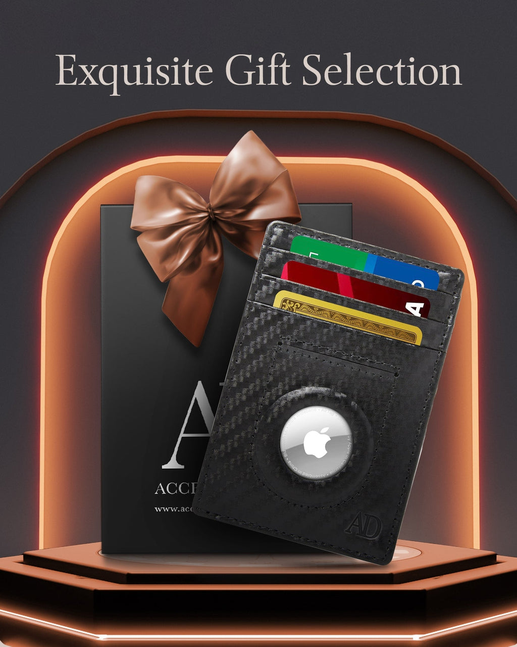 Slim Card Holder with Air Tag Holder