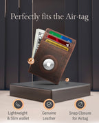 Slim Card Holder with Air Tag Holder