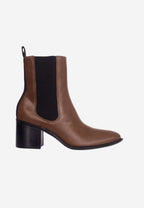 Mangara Leather Ankle Boots Canna