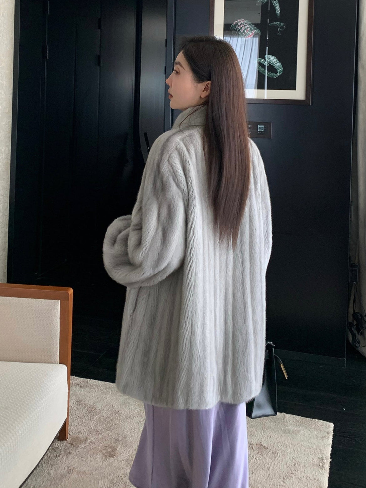 Meteor Variations Sable Fur Coat