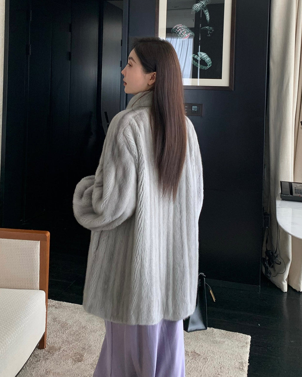 Meteor Variations Sable Fur Coat