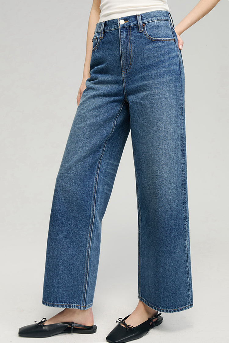 The Cityer Crop Wide Jeans | HJ009