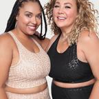 Metallic Cheetah Active Sports Bra