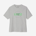 Luxe Teddy Oversized Vintage Green 'LUXE' Boxy Tee | 1021