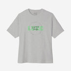 Luxe Teddy Oversized Vintage Green 'LUXE' Boxy Tee | 1021