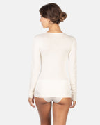 EGi Luxury Merino Wool Silk Women's Long Sleeve T-Shirt | 143
