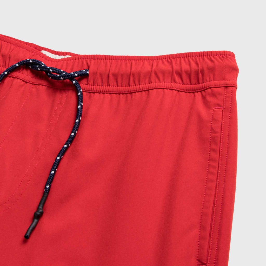 Jimmy 6.5" Retro Volley Swim Shorts | Pompeian Red