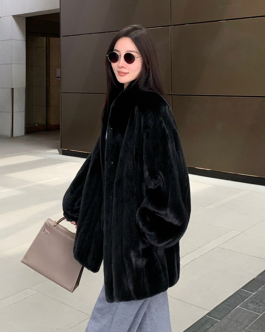 Meteor Variations Sable Fur Coat
