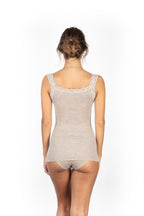 EGi Luxury Wool Silk Lace Trim Tank Top | 1491