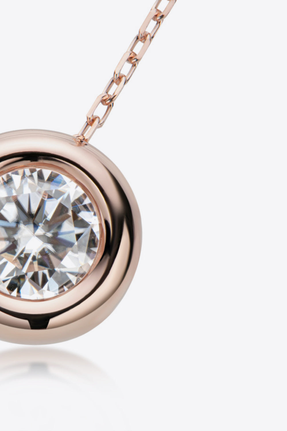 Adored 1 Ct Moissanite 925 Sterling Silver Necklace