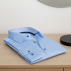 Martin Button-Up Shirt with Contrast Details in Blue | Contemporary Fit (Regular)