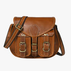 Two Pocket Leather Sling Bag