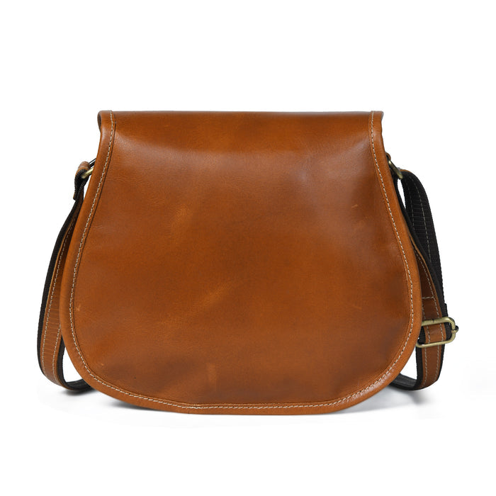 Two Pocket Leather Sling Bag