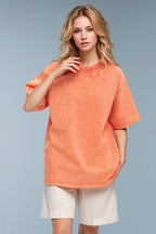 Washed 1/2 Sleeve T-Shirt