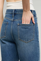 The Cityer Crop Wide Jeans | HJ009