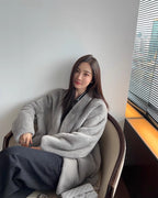 Swiss Snow Mink Velvet Fur Coat