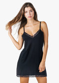 EGI Luxury Viscose Women's Lace-Trimmed Full Slips Chemise