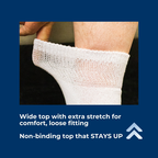 Women's Cotton Diabetic Ankle Socks | 6 Pairs